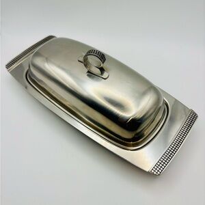 Eaton Haddon Hall-Silver Butter Dish with Lid